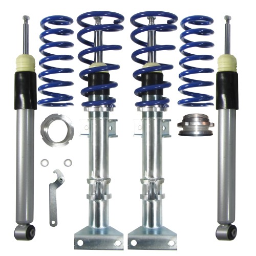 Suspension combiné fileté BlueLine Réglables - Amortisseurs filetés - Tuning Kit Complet - Qualité Allemande approprié pour Mercedes C-Klasse W204 Limo 180/ 200/ 220/ 250/ 230/ 280/ 300/ 350, 01/07-2015, NON pour élec. Amortisseurs, Tuning Kit Complet - Q