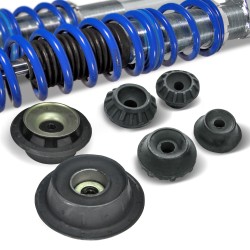 Kit Suspension Combiné Fileté Blueline Réglable en Hauteur - Amortisseurs, Ressorts et Coupelles Avant et Arrière approprié pour VW Golf 3/ Vento 10.91-9.94 (1HXO), Golf 3 Cabrio (1EXO), sauf version Syncro, 4x4 et Break