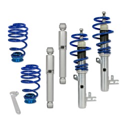 Suspension combiné fileté BlueLine Réglables - Amortisseurs filetés - Tuning Kit Complet - Qualité Allemande approprié pour Compatible av. Astra H Incl. Twintop / Caravan,  Tuning Kit Complet - Qualité Allemande