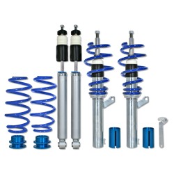 Suspension combiné fileté BlueLine Réglables - Amortisseurs filetés - Tuning Kit Complet - Qualité Allemande approprié pour Compatible av. A3 8P 1.6TDi/ 1.9TDi DSG/ 2.0TDi/ DSG Ø 50/55 mm!! Sans Quattro, Tuning Kit Complet - Qualité Allemande