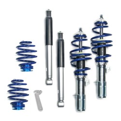 Suspension combiné fileté BlueLine Réglables - Amortisseurs filetés - Tuning Kit Complet - Qualité Allemande approprié pour Compatible av. Corsa C 1.4i 16V/1.8i 16V/1.3CDTi/1.7DTi/1.7CDTi, 11.01-06, HA Schraube M14, Tuning Kit Complet - Qualité Allemande