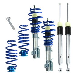 Suspension combiné fileté BlueLine Réglables - Amortisseurs filetés - Tuning Kit Complet - Qualité Allemande approprié pour Ford Fiesta MK7 (JA8/JR8) 1.25/ 1.4/ 1.6/ 1.6TDCii, 08-04/17, Tuning Kit Complet - Qualité Allemande