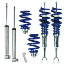 Suspension combiné fileté BlueLine Réglables - Amortisseurs filetés - Tuning Kit Complet - Qualité Allemande approprié pour Compatible av. A6 (4F) Limo 2.0 TDI/ 2.0 TFSI/ 2.4/ 2.7 TDI/ 2.8 FSI/ 3.0/ 3.2 FSI , 04-11, NON pour Quattro, Tuning Kit Complet - 