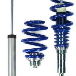 Suspension combiné fileté BlueLine Réglables - Amortisseurs filetés - Tuning Kit Complet - Qualité Allemande approprié pour Compatible av. A6 (4F) Limo 2.0 TDI/ 2.0 TFSI/ 2.4/ 2.7 TDI/ 2.8 FSI/ 3.0/ 3.2 FSI , 04-11, NON pour Quattro, Tuning Kit Complet - 