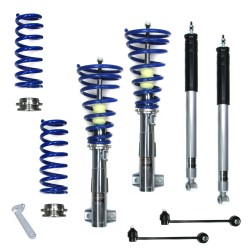 BlueLine Coilover Kit including Drop Links suitable for Mercedes C- Klasse (W203) Limo C180/ C200/ C220/ C230/ C240/ C270/ C280/ C320, year 2000-2007, Coupe (CL203) C160/ C180/ C200/ C220/ C230/ C320/ C350, T-Models C180/ C200/ C220/ C230/ C240/ C270/ C28